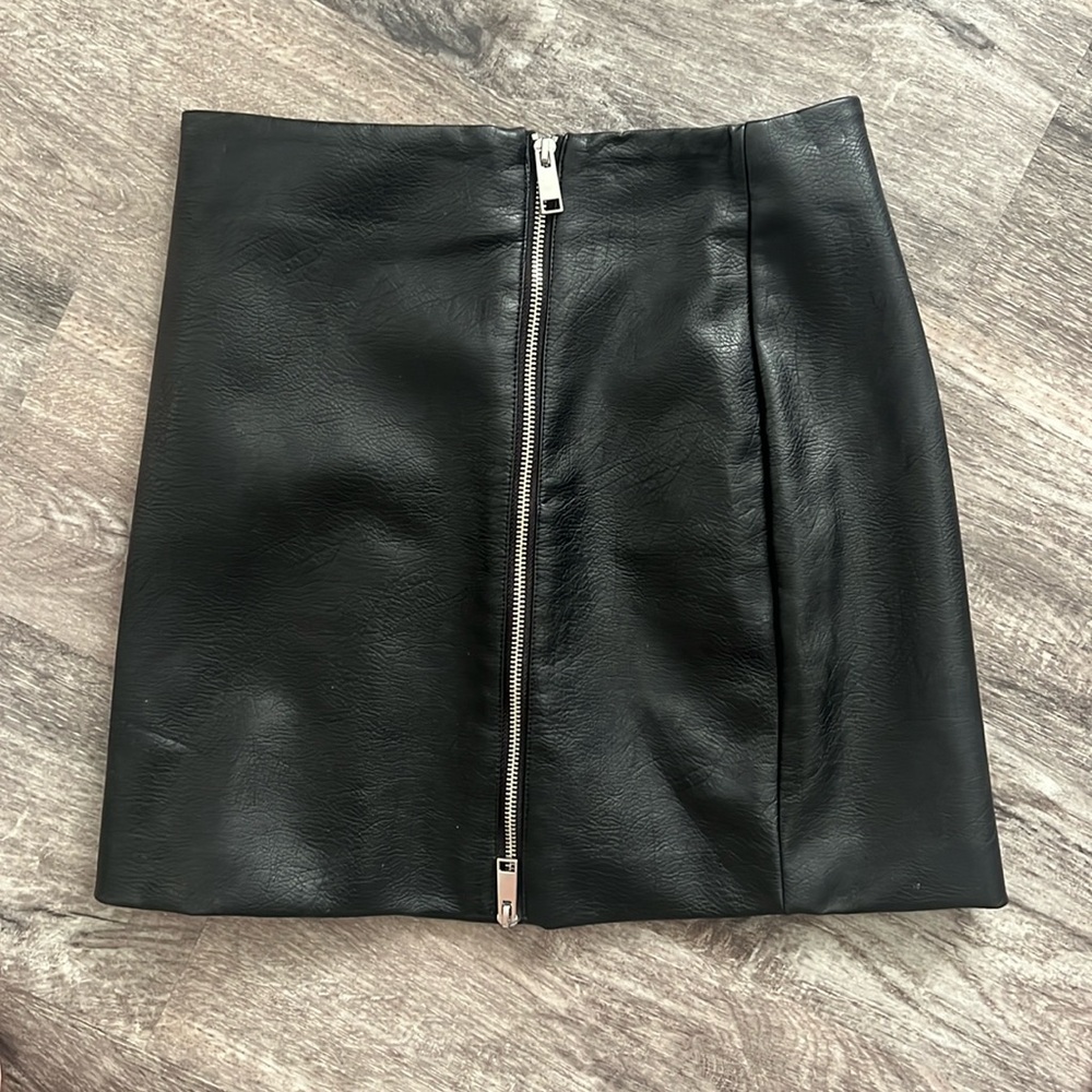“Leather” skirt size 4 perfect for a night out!